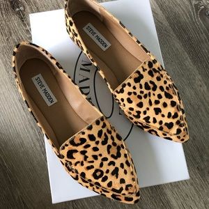 Steve Madden Leopard Fur Loafers